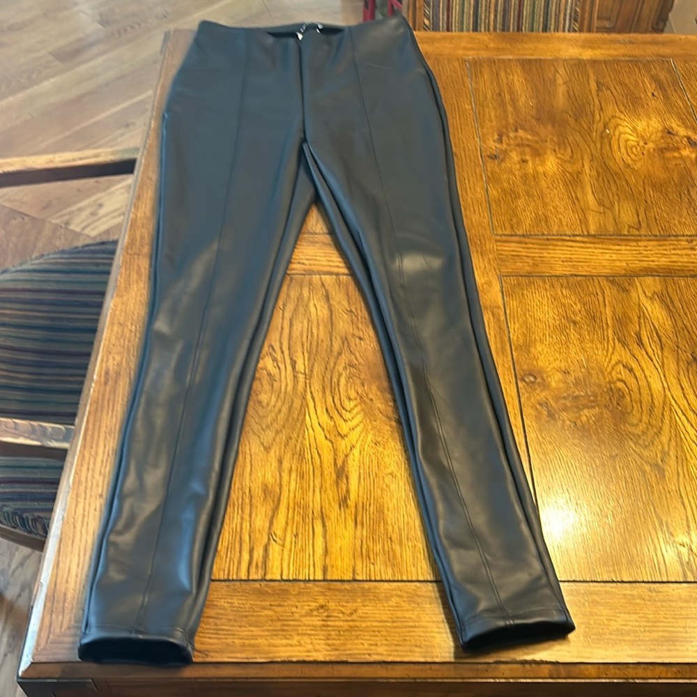 Express pleather skinny leggings
